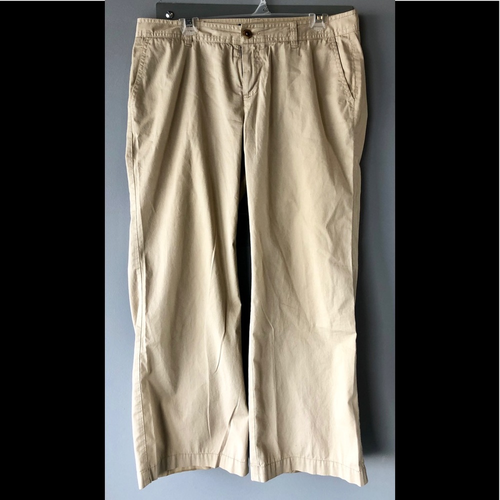 Gap wide leg chino pants
